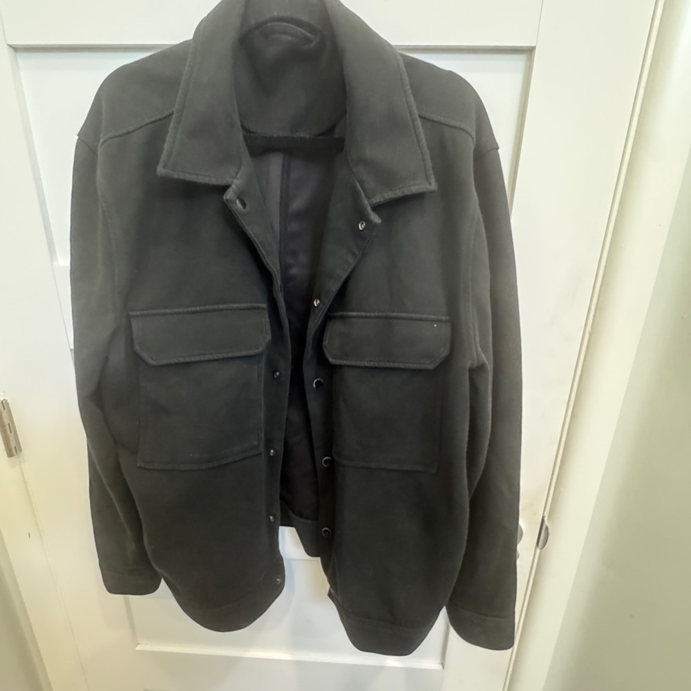 Zara Men's Charcoal Shirt Jacket